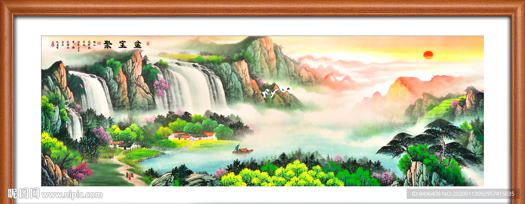 山水画国画山水画