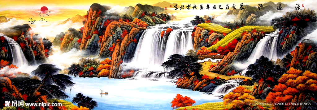 山水画招财画源远流长