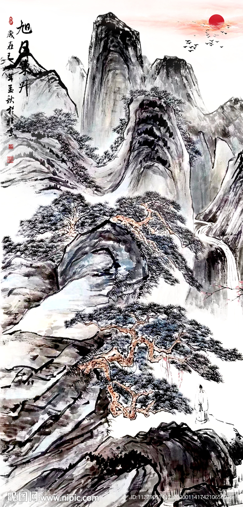 山水画水墨画国画