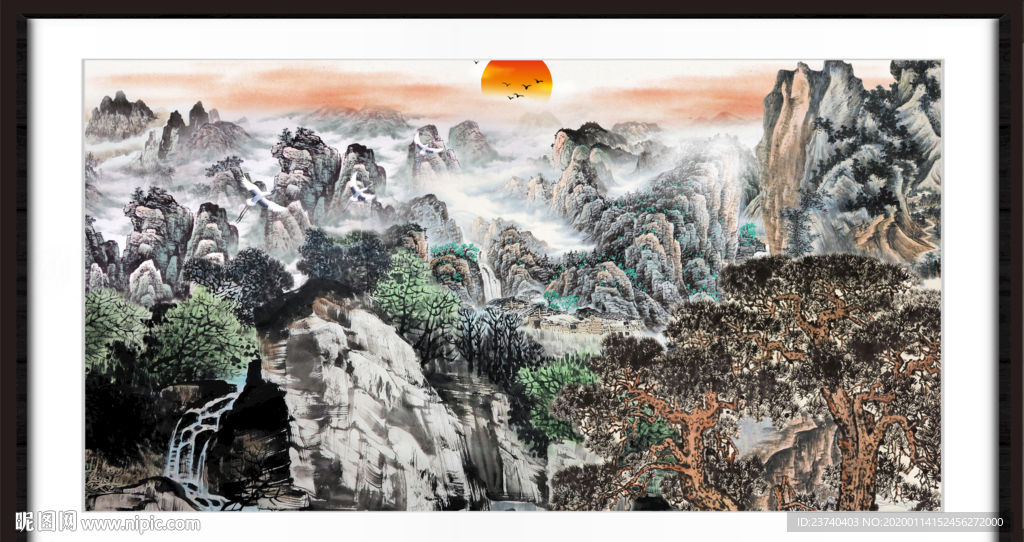 巨幅山水