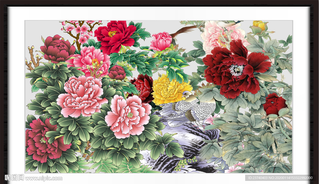 牡丹国画