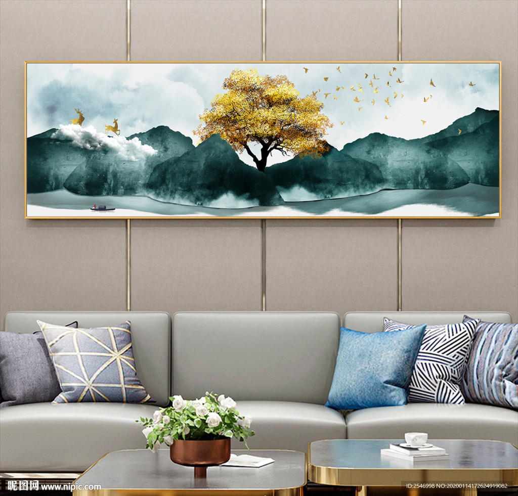 轻奢风景客在装饰画