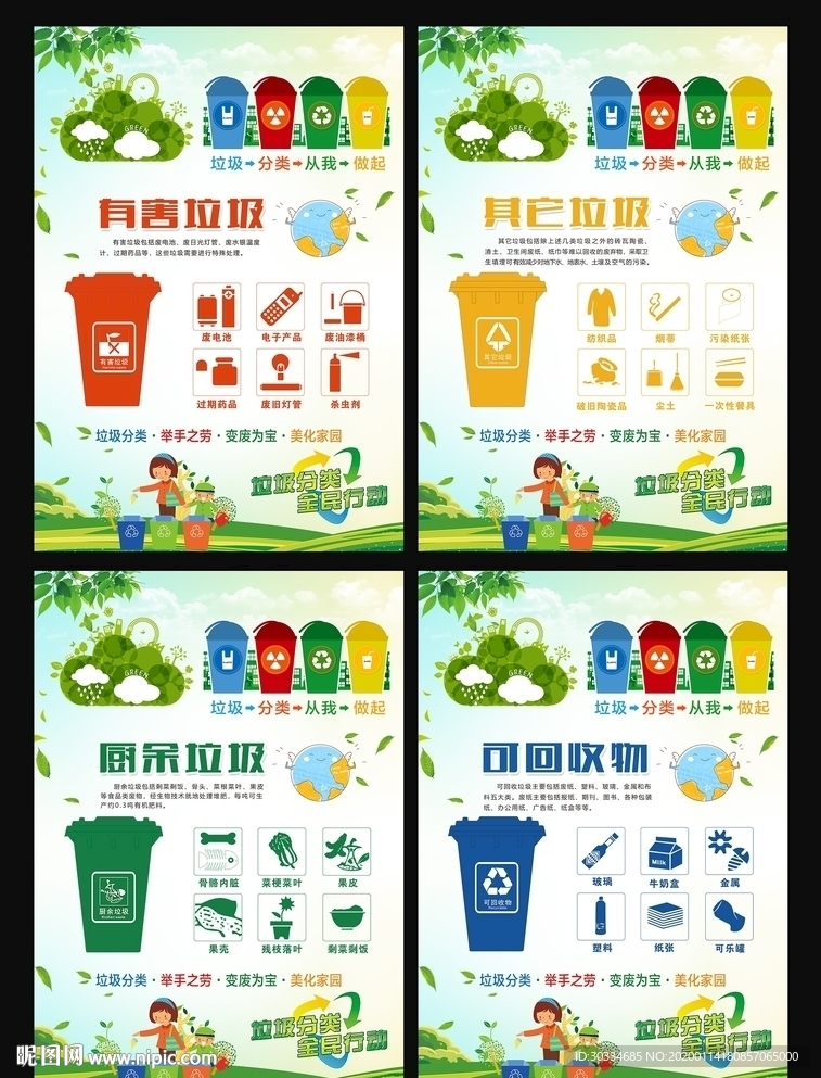 垃圾分类公益海报