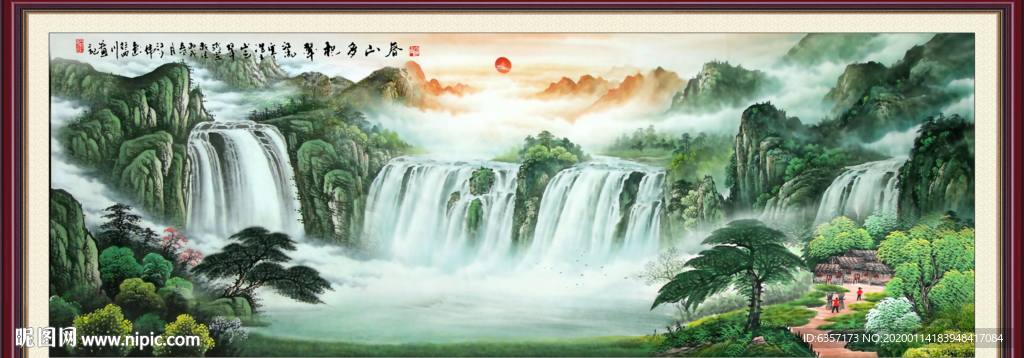 山水画国画山水画
