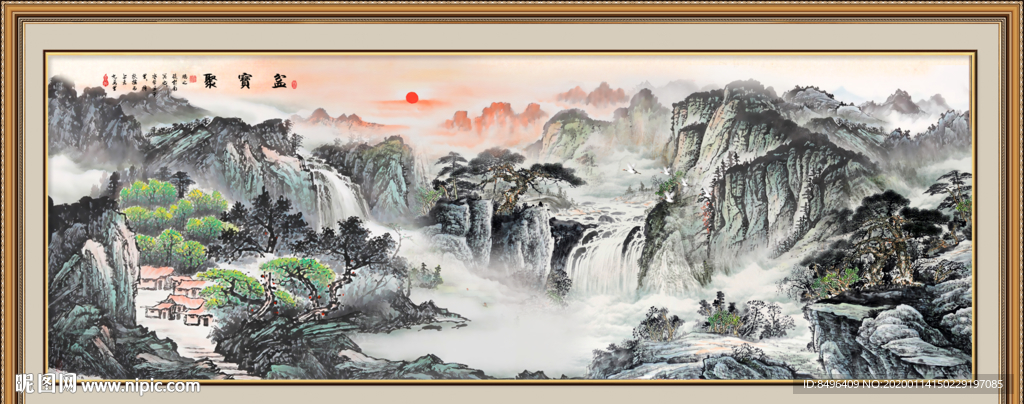 山水画国画山水画