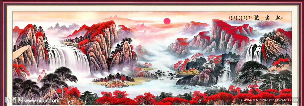 山水画国画山水画