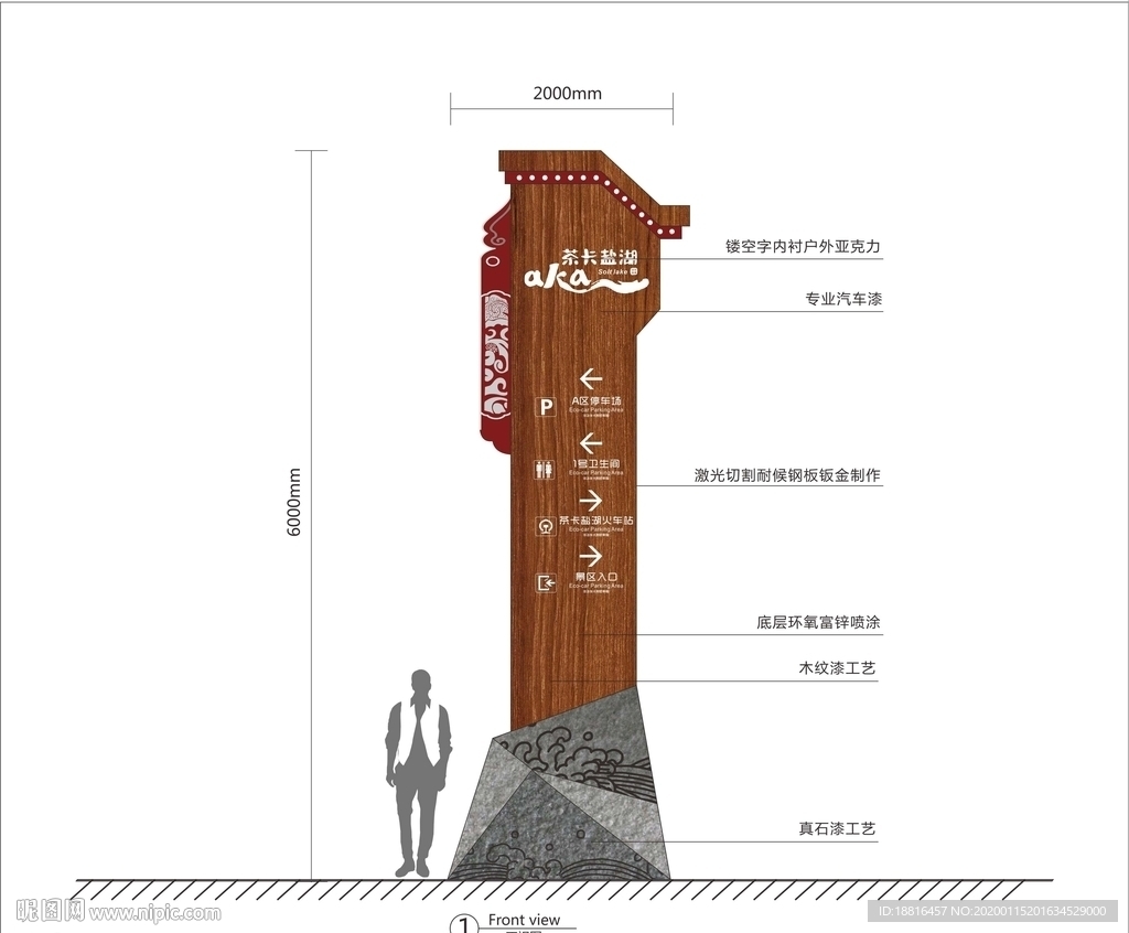 站立牌标识牌标牌矢量可制作