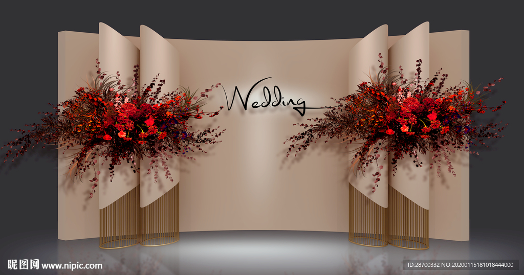 简约香槟金婚礼