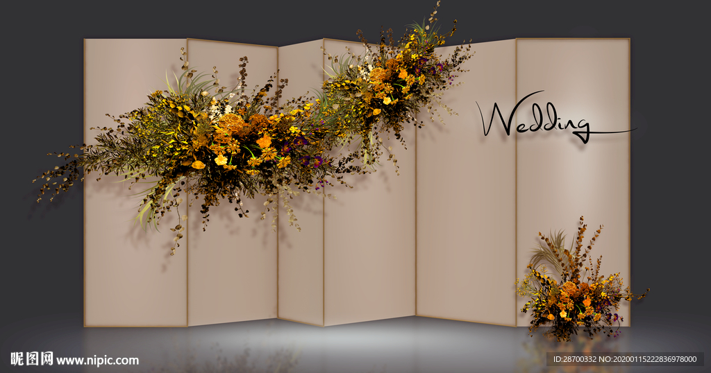 香槟金婚礼迎宾区