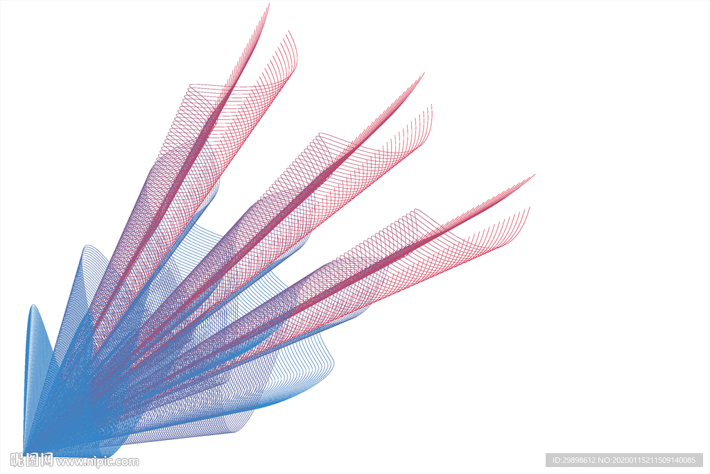 矢量图渐变彩色线条背景图