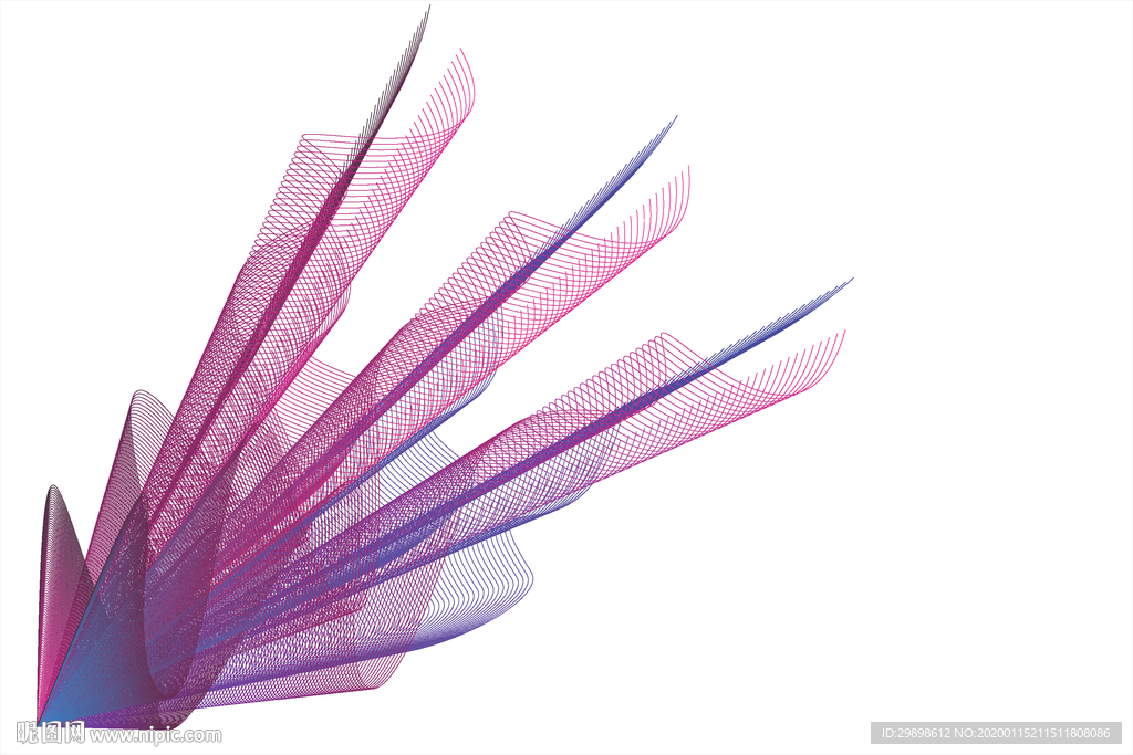 矢量图渐变彩色线条背景图