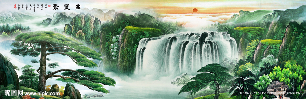 山水画国画山水画