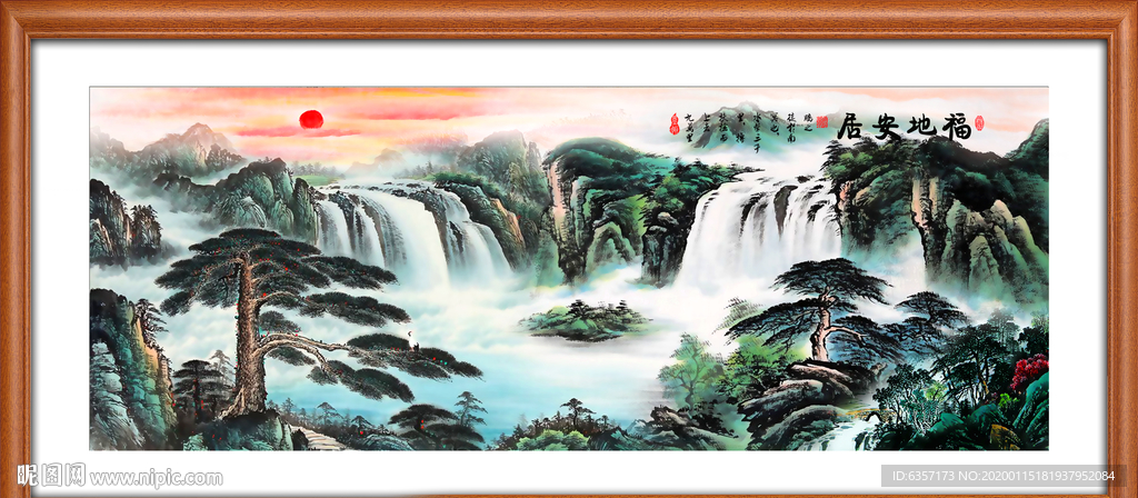 山水画国画山水画