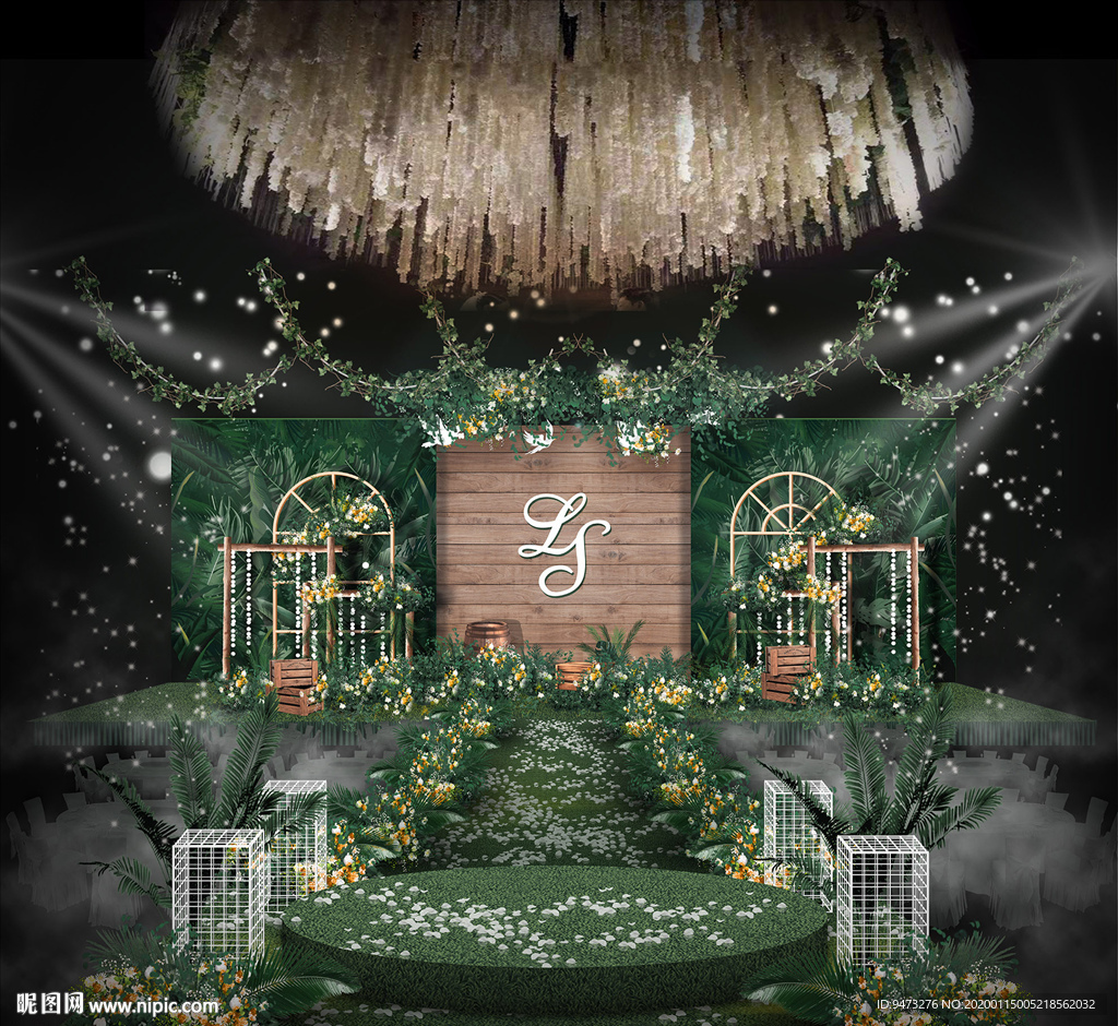 森系婚礼仪式区