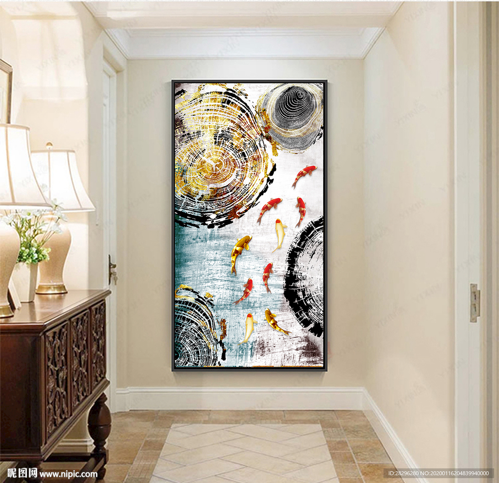 鱼群创意装饰画