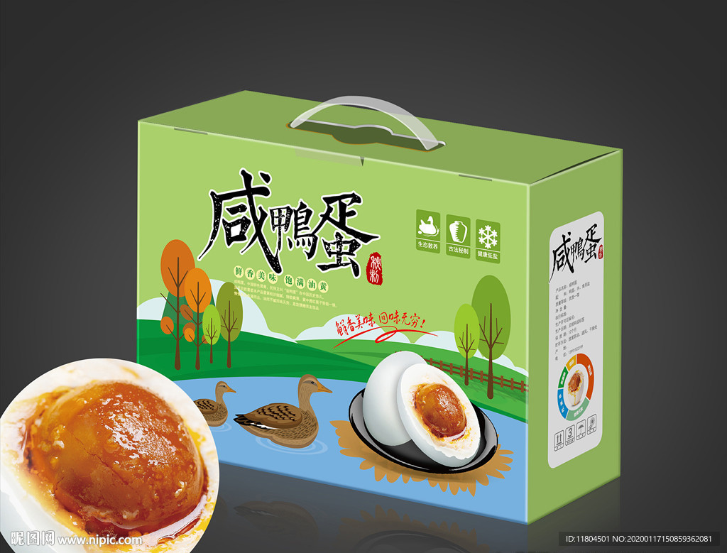 咸鸭蛋包装平面图