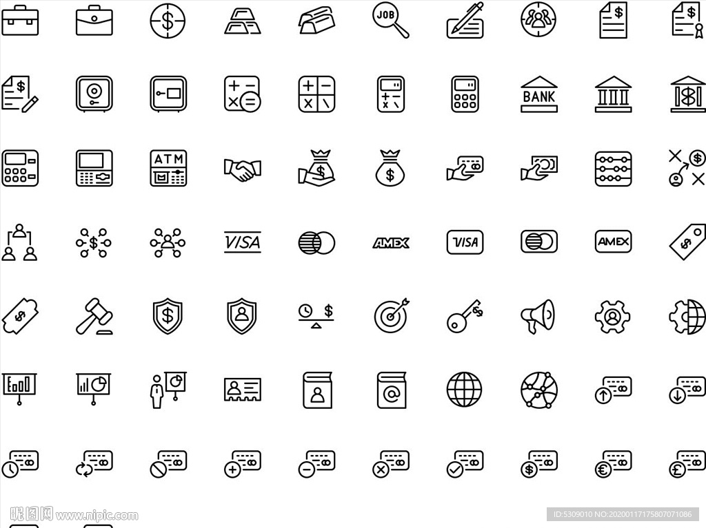 sketch商务办公类图标公文