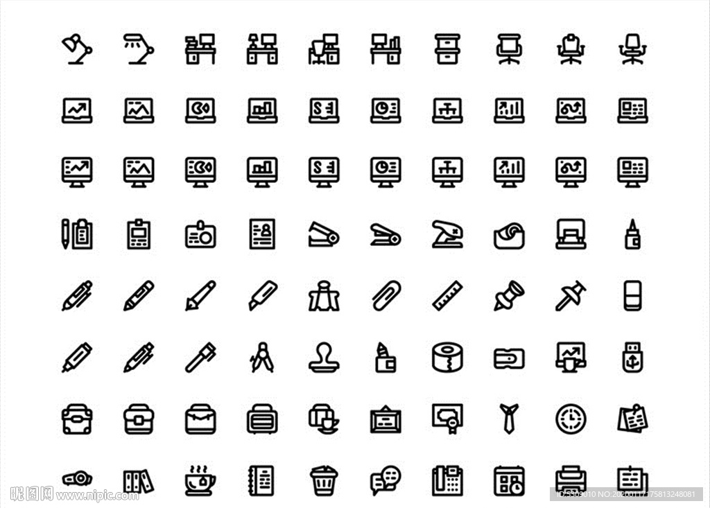 sketch办公主题类图标