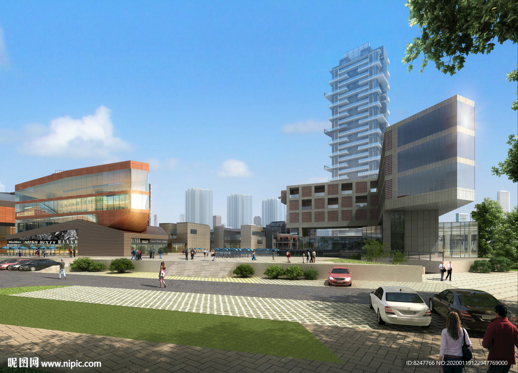 设计产业园景观建筑效果图