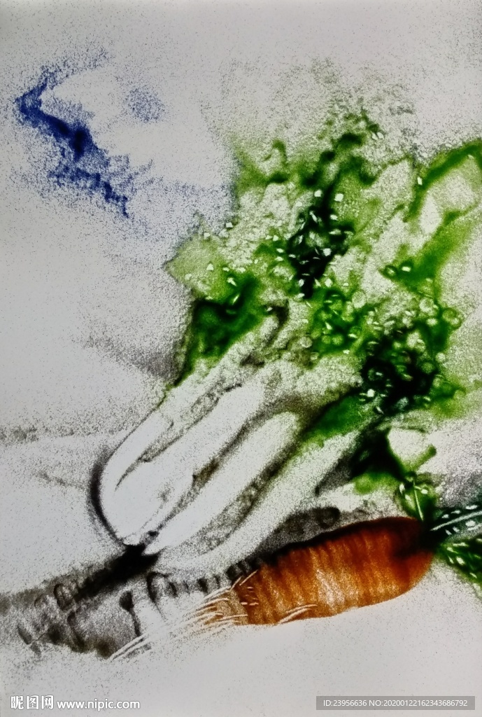 沙画最美动植物写实写意图