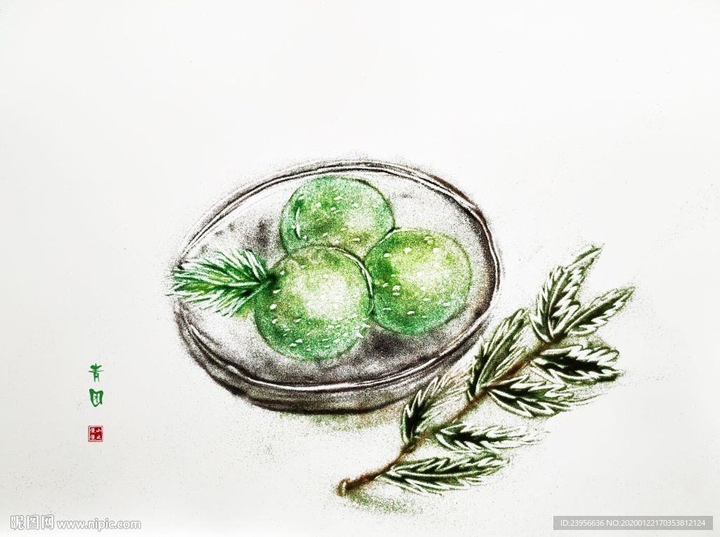 沙画最美美食系列图