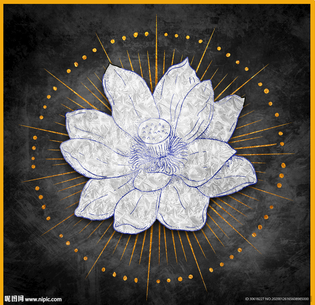 北欧装饰画珐琅彩