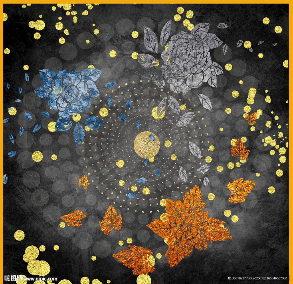 北欧装饰画珐琅彩