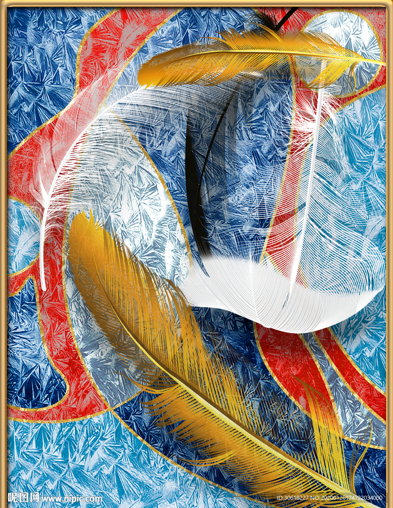 北欧装饰画珐琅彩