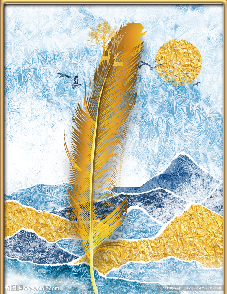 北欧装饰画珐琅彩