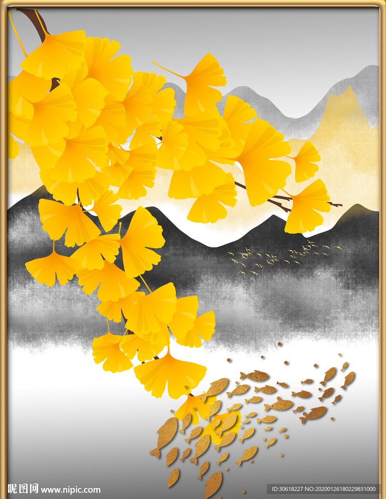 北欧装饰画珐琅彩