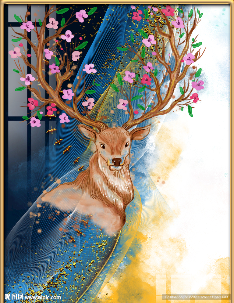 北欧装饰画珐琅彩