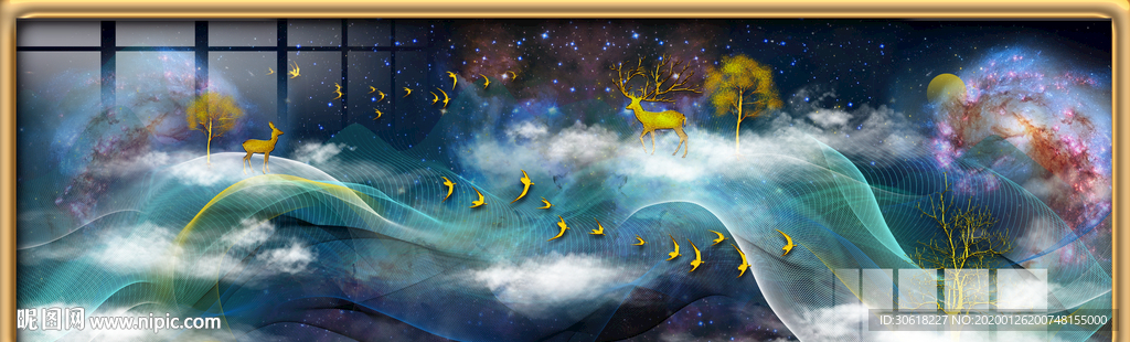 北欧装饰画珐琅彩