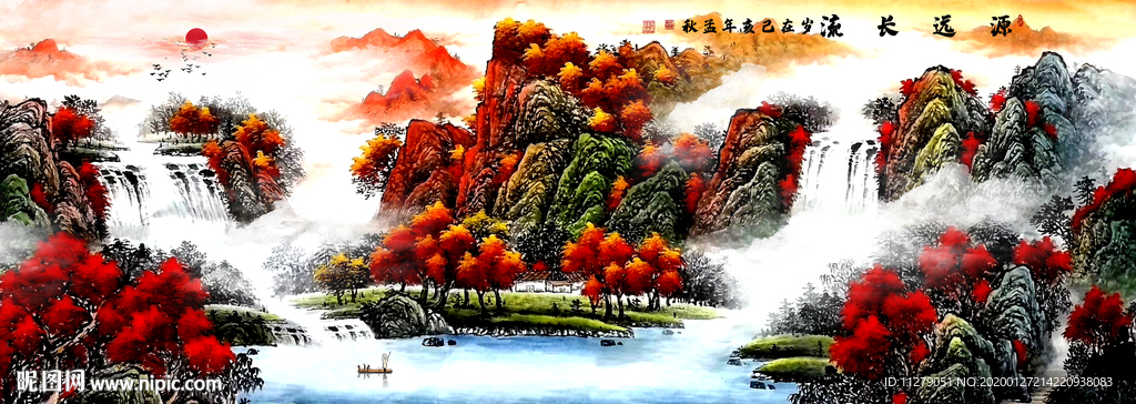 聚宝盆招财画