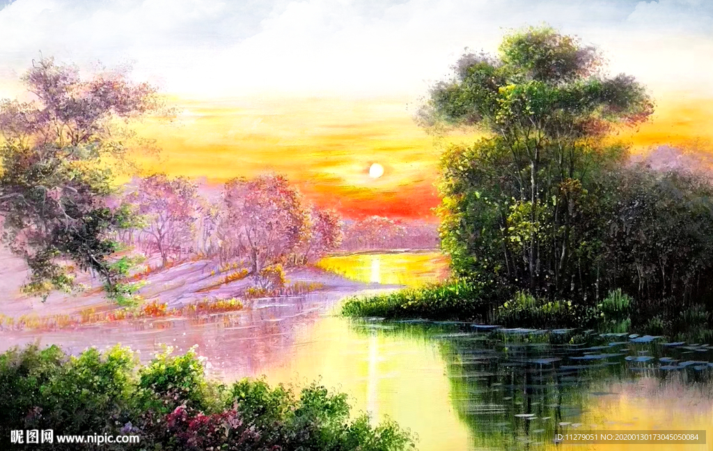 山水油画
