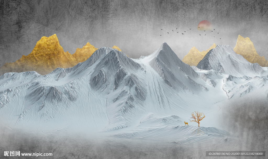 高端意境山水画