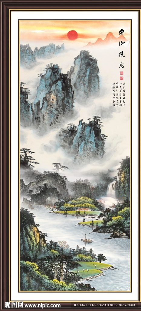 玄关山水画