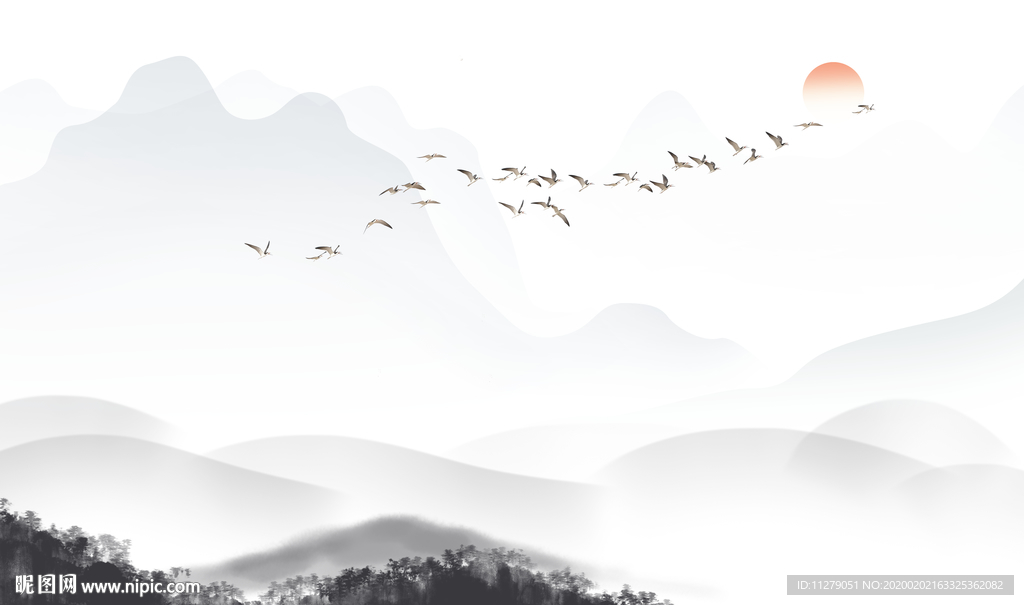新中式山水画