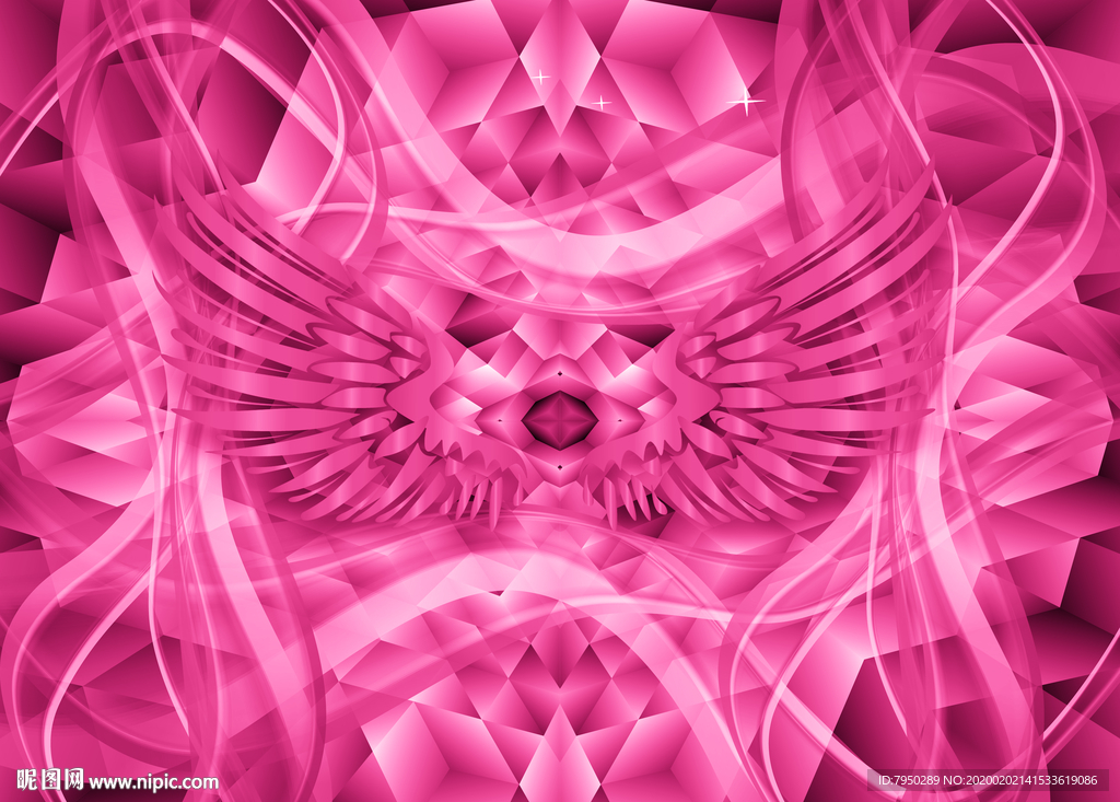 翅膀网红拍照背景墙