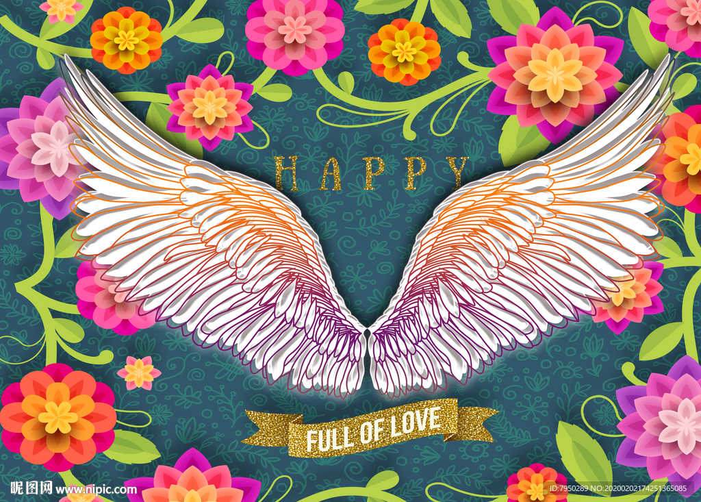 翅膀网红拍照背景墙