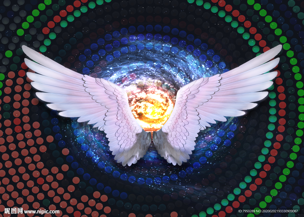 翅膀网红拍照背景墙