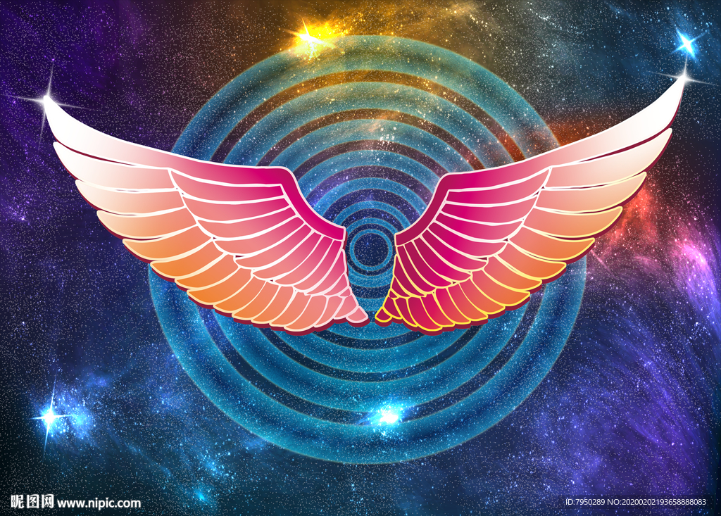 翅膀网红拍照背景墙