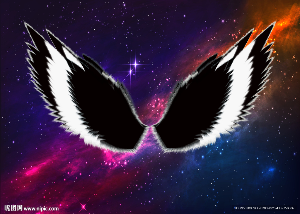 翅膀网红拍照背景墙