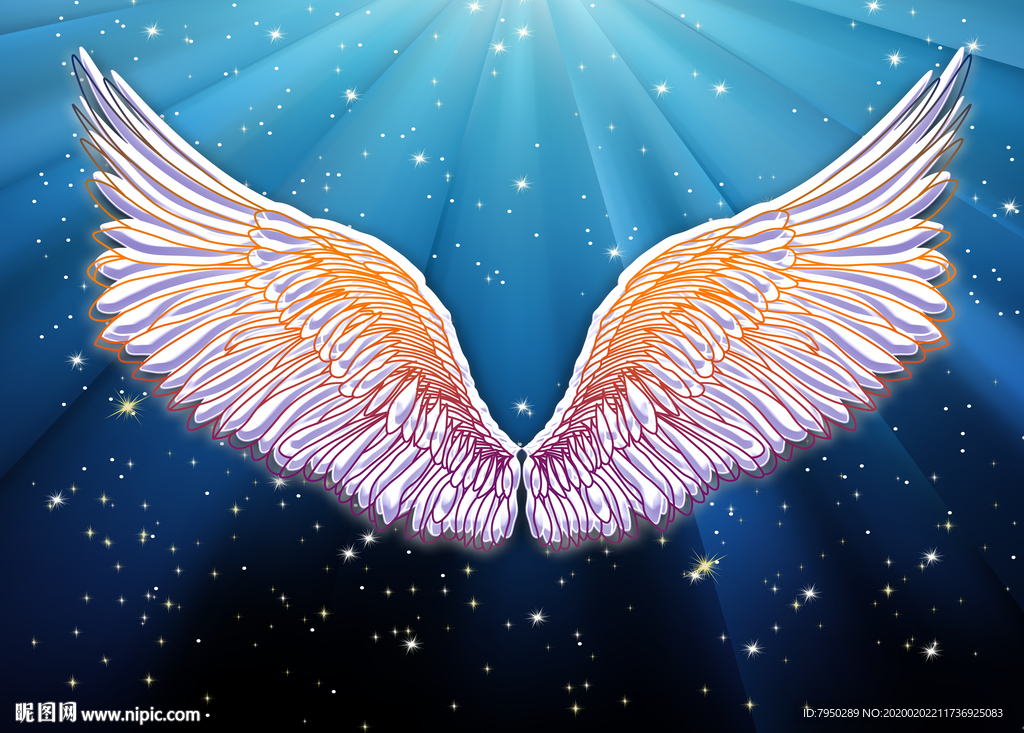 翅膀网红拍照背景墙