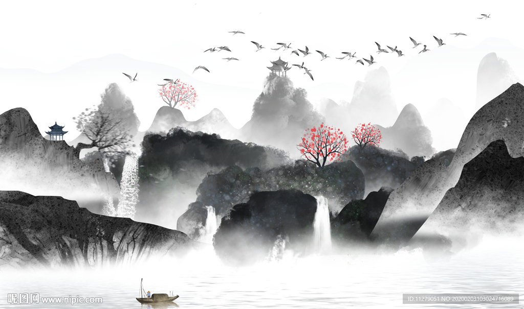 山水画新中式挂画