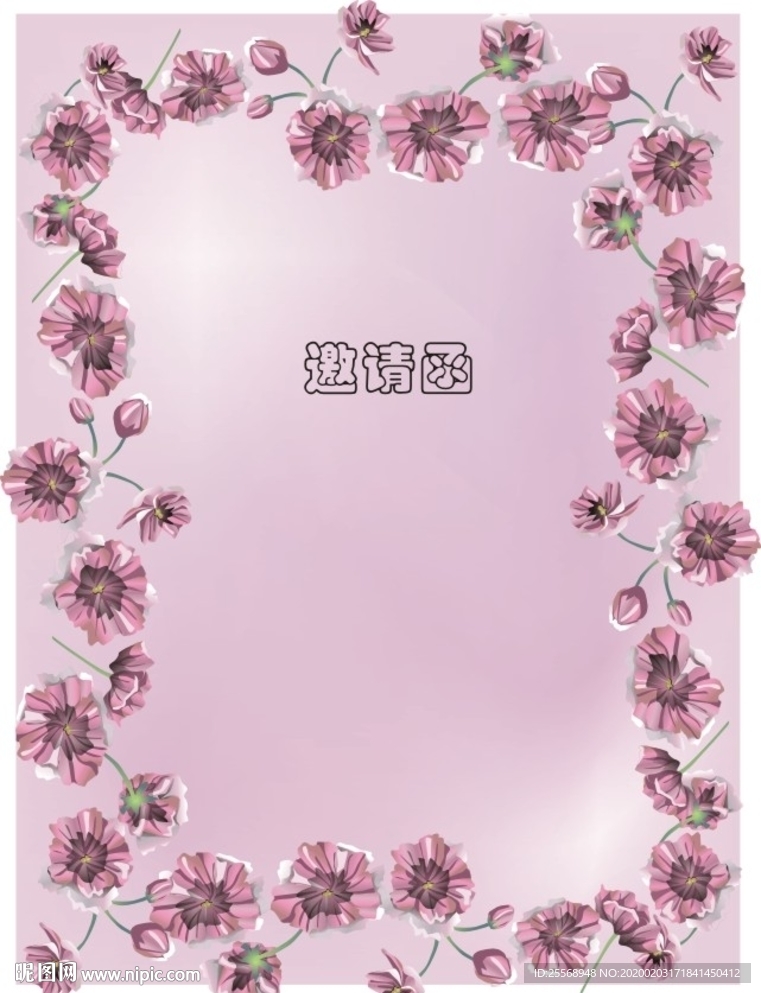 信笺卡片设计玫瑰花
