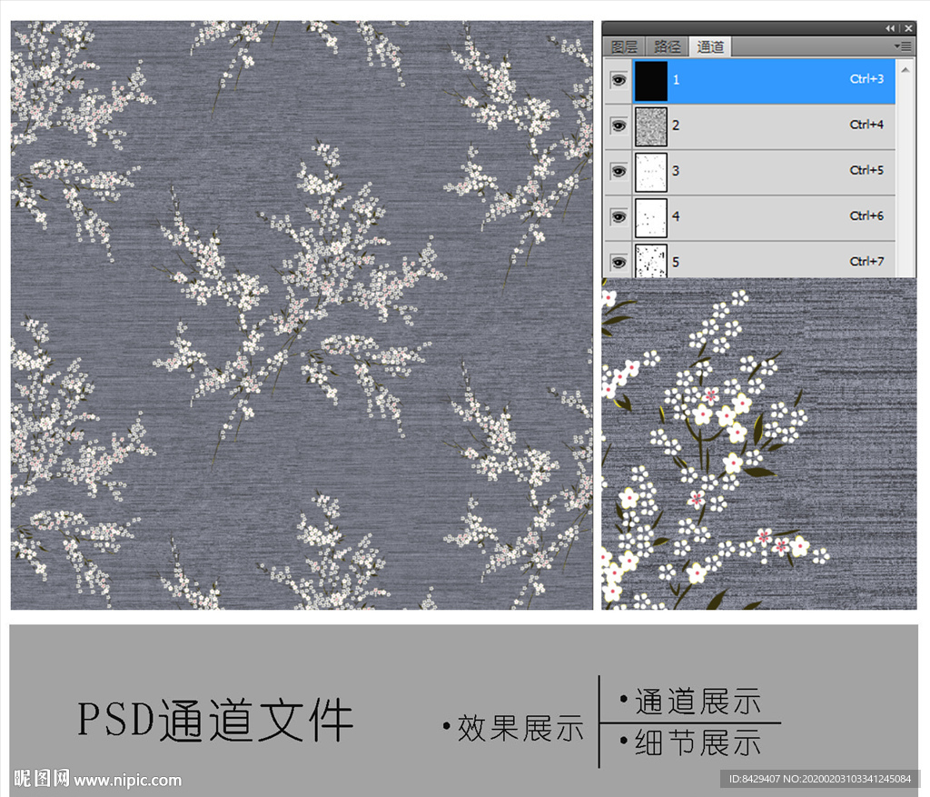 花卉花纹通道图片