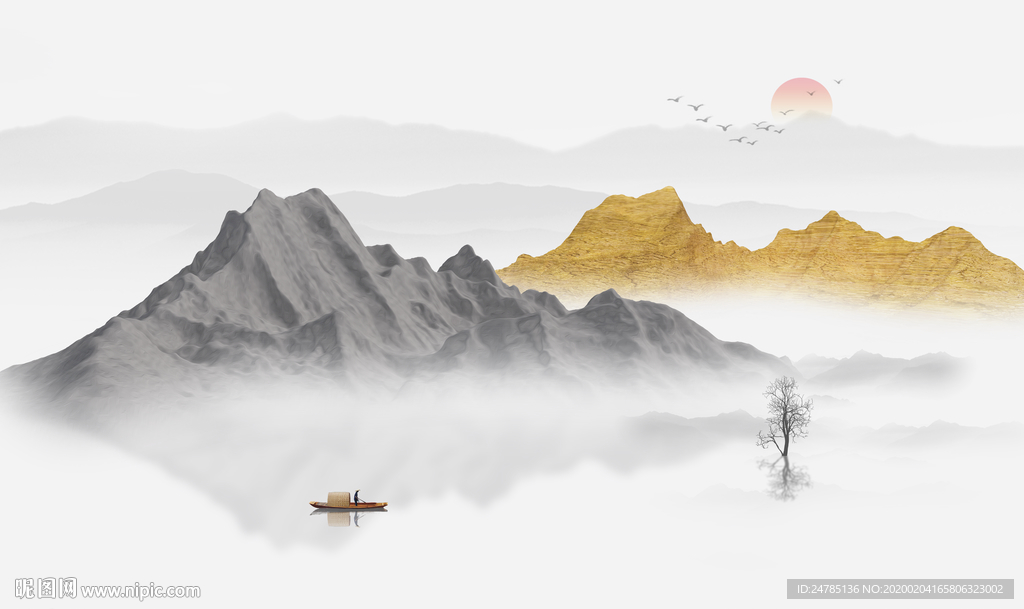 高端意境山水画