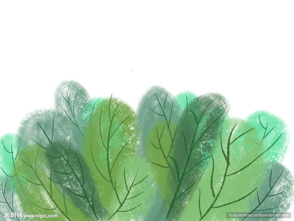 青菜卡通小清新插画