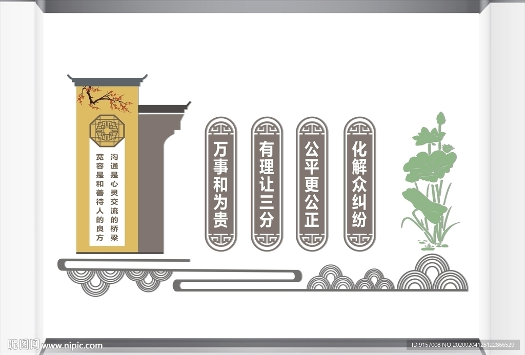 和谐社区小区文化墙