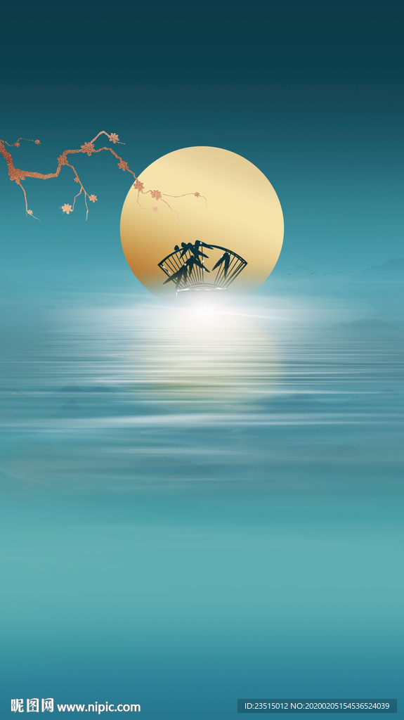地产新中式意境海报